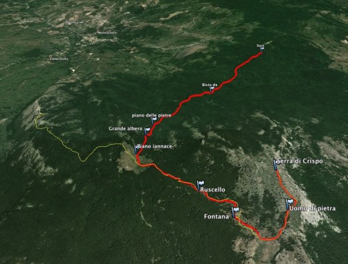 itinerario serra di crispo